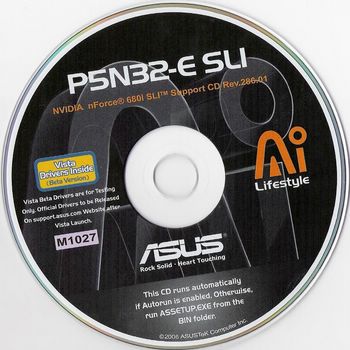 Asus P5N32-E SLI - nVidia nForce 680i SLI - CD